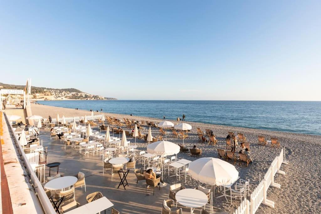 Promenade, 2Pieces Chic Et Clim Avec Terrasse Appartement Nice Buitenkant foto