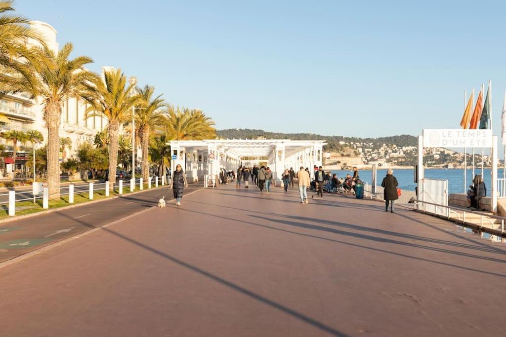 Promenade, 2Pieces Chic Et Clim Avec Terrasse Appartement Nice Buitenkant foto